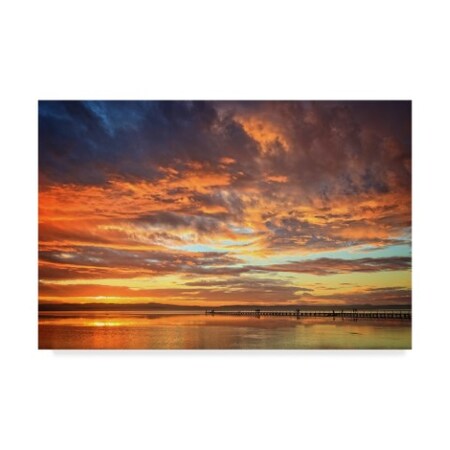 Beata Czyzowska Young 'Sunset Walk' Canvas Art,12x19